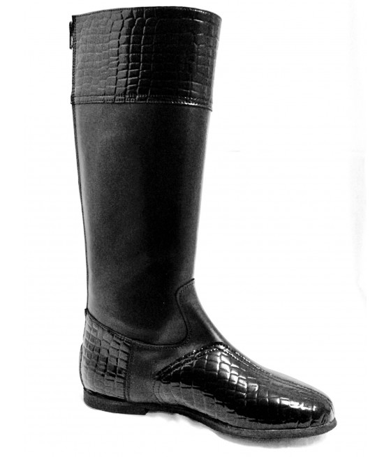 Bottes d'entrainement KING Croco Noir