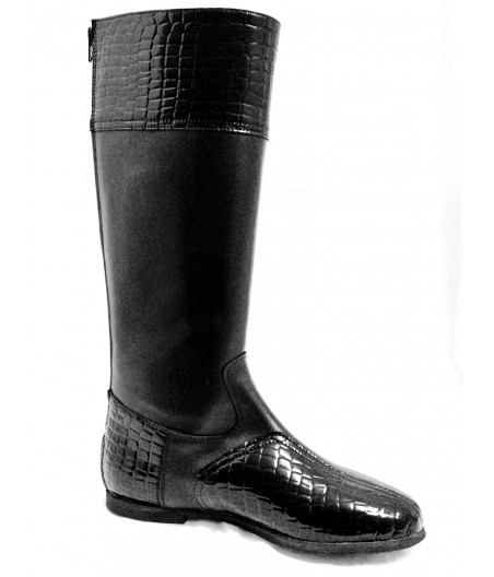 Bottes d'entrainement KING Croco Noir