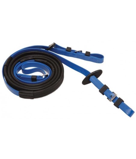 Rênes courses 19mm bleu roi