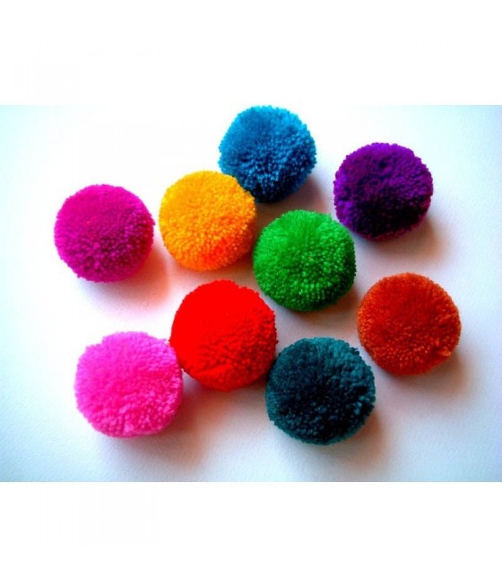 Pompon Uni pour Toque vinyl ou Lycra