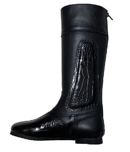 Bottes d'entrainement KING Croco Noir